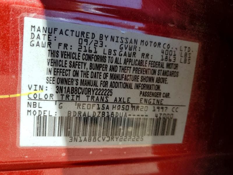 2024 NISSAN SENTRA SV 13