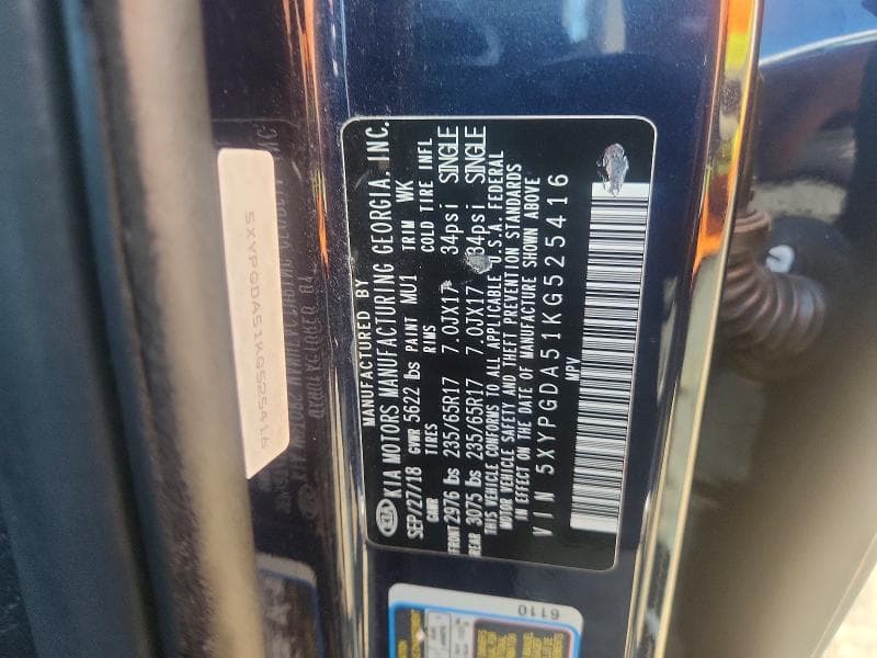 2019 KIA SORENTO LX V6 13