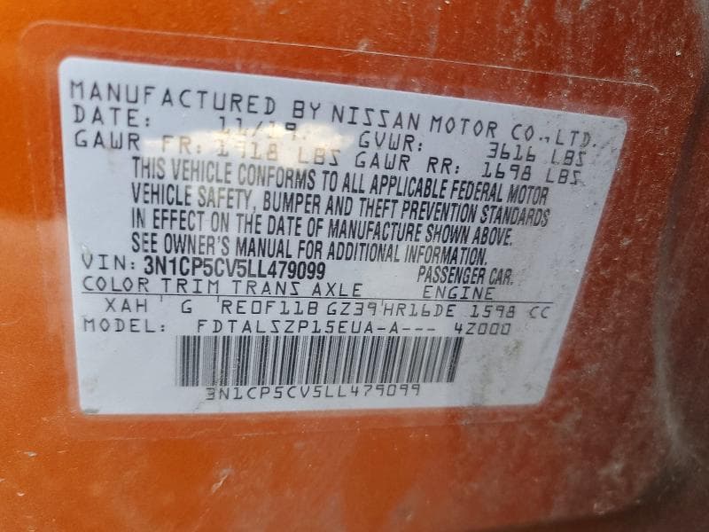 2020 NISSAN KICKS SV 12