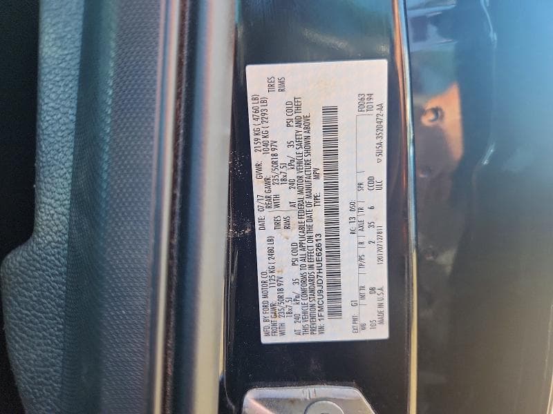2017 FORD ESCAPE TITANIUM 13