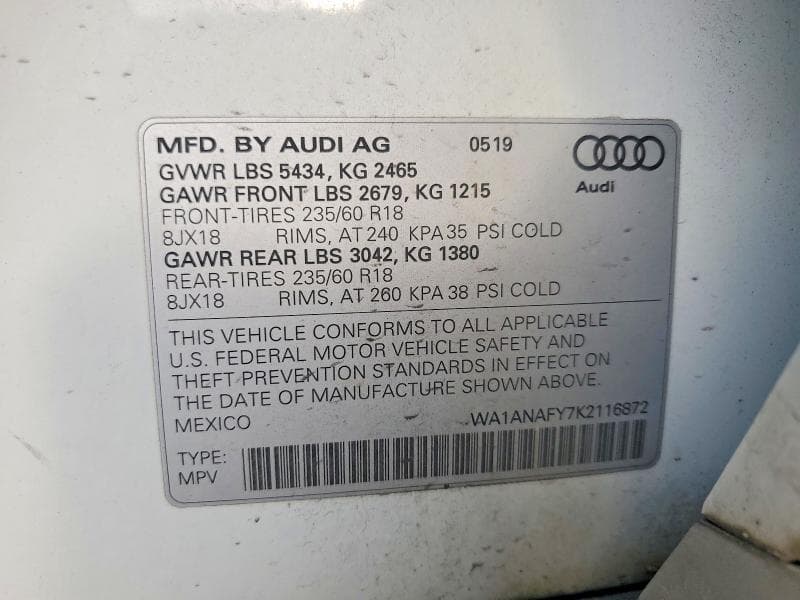 2019 AUDI Q5 PREMIUM 13