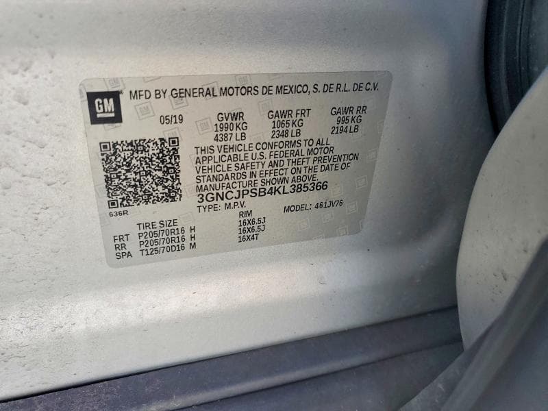2019 CHEVROLET TRAX 1LT 13