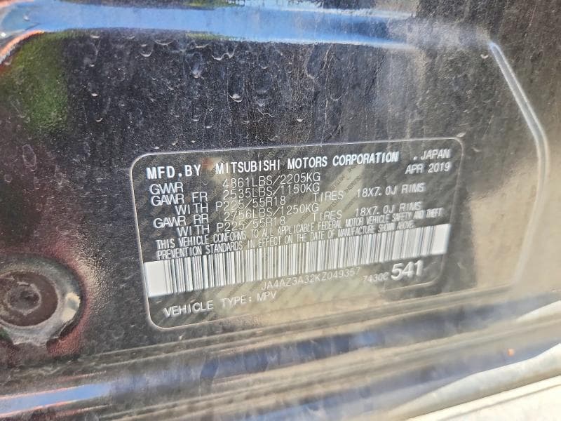 2019 MITSUBISHI OUTLANDER SE 14