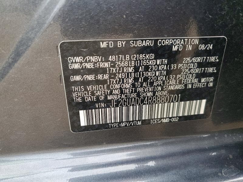 2024 SUBARU CROSSTREK PREMIUM 13