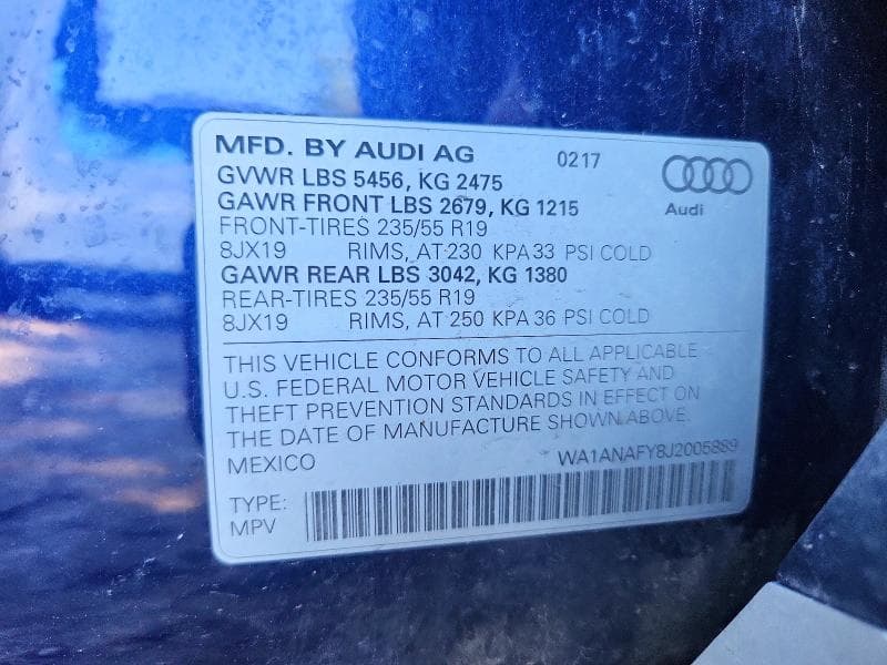 2018 AUDI Q5 PREMIUM 13