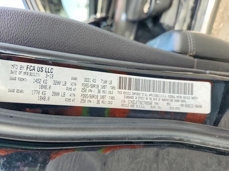 2019 DODGE DURANGO SSV 14