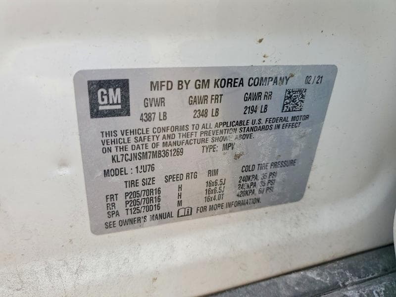 2021 CHEVROLET TRAX LS 13