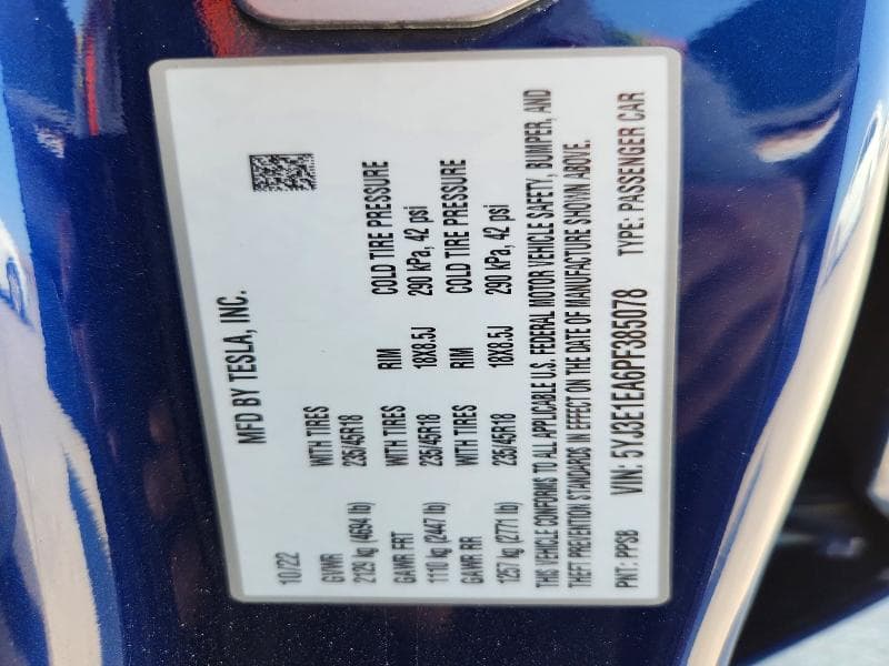 2023 TESLA MODEL 3 13