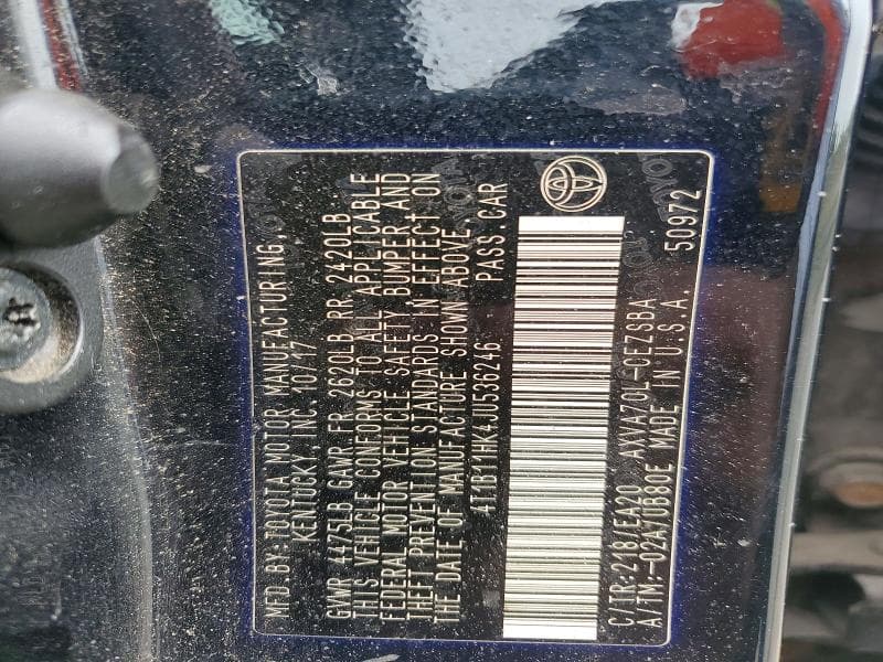 2018 TOYOTA CAMRY SE 13