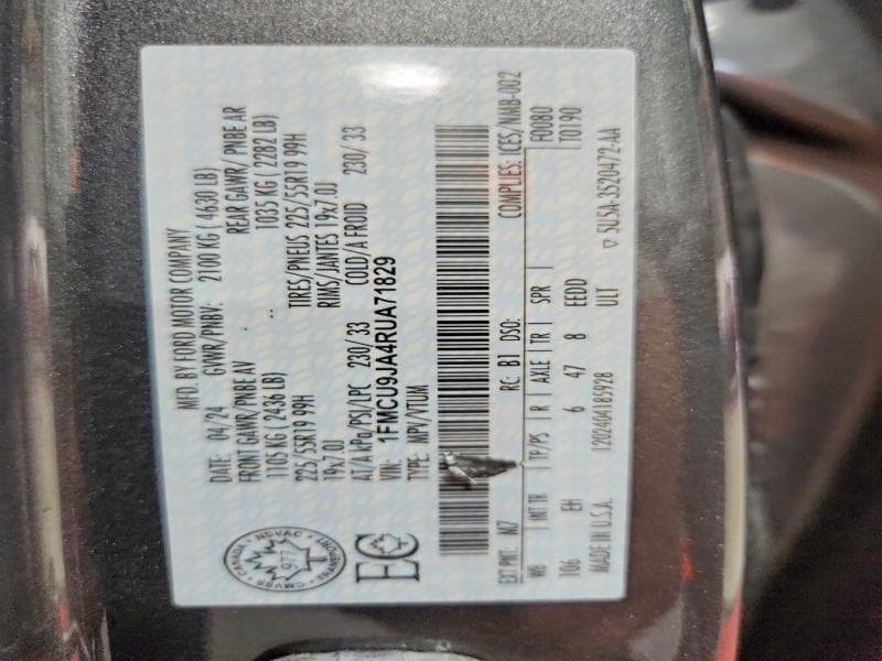 2024 FORD ESCAPE PLATINUM 13