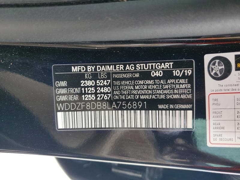 2020 MERCEDES-BENZ E 350 12