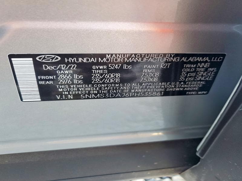 2023 HYUNDAI SANTA FE BASE 14