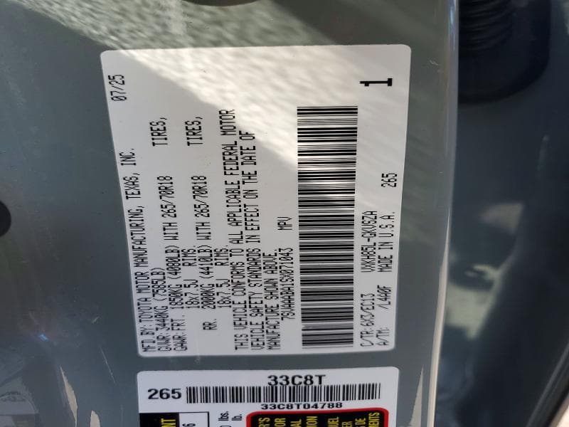 2025 TOYOTA SEQUOIA SR5 12