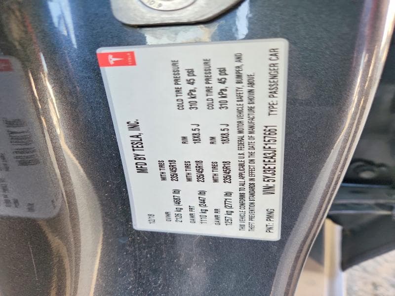 2018 TESLA MODEL 3 12