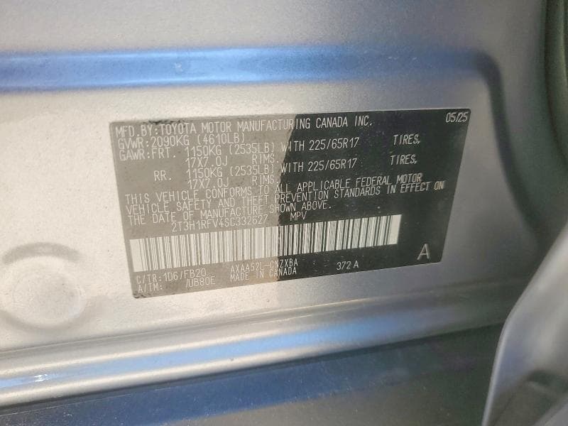 2025 TOYOTA RAV4 LE 12