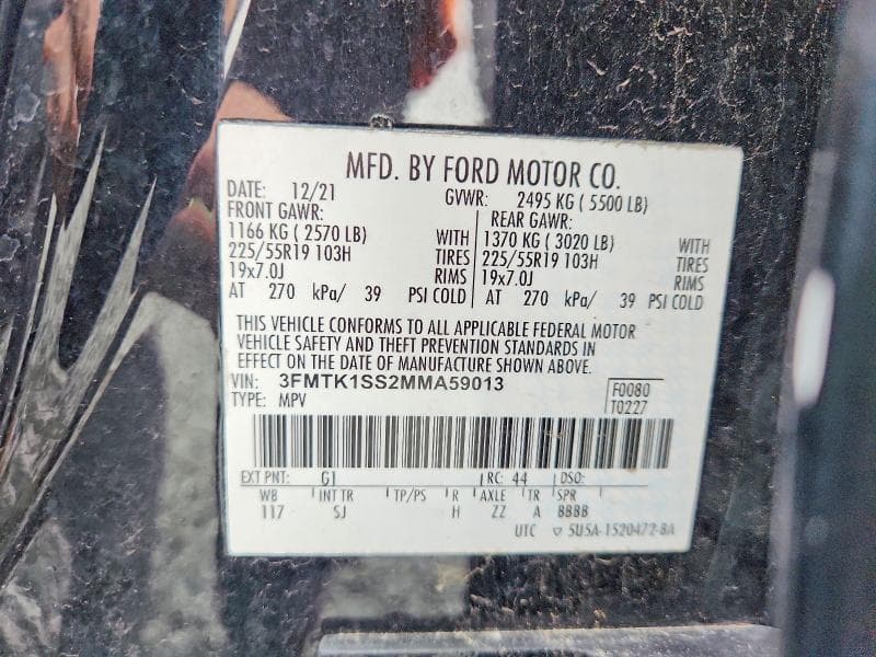 2021 FORD MUSTANG MACH-E SELECT 14