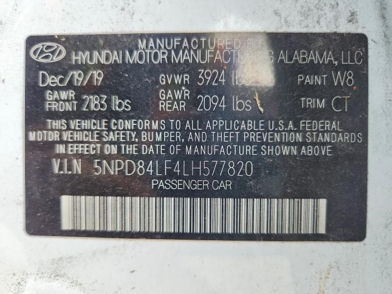 2020 HYUNDAI ELANTRA SEL 12