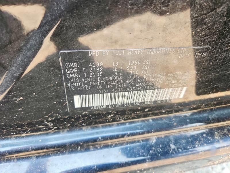 2017 SUBARU IMPREZA PREMIUM 12