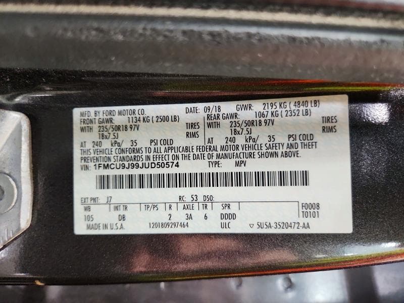 2018 FORD ESCAPE TITANIUM 13