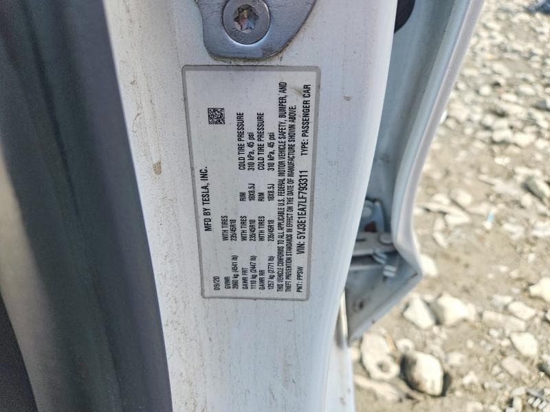 2020 TESLA MODEL 3 12