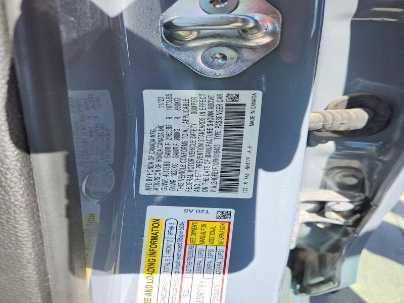 2024 HONDA CIVIC EX 12