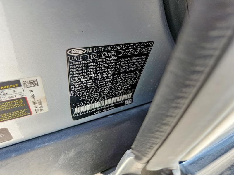2022 LAND ROVER RANGE ROVER SPORT HSE SILVER EDITION 13