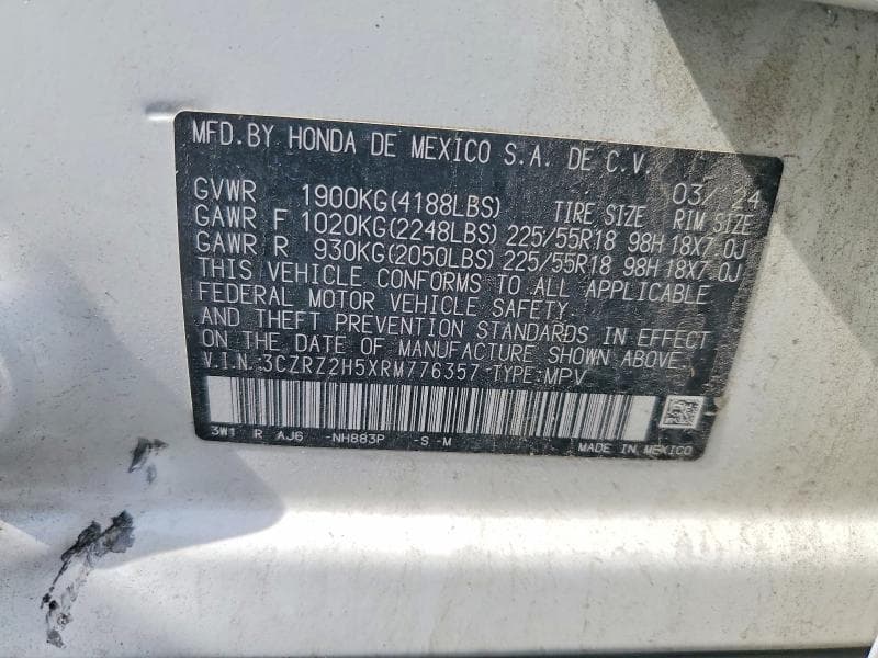 2024 HONDA HR-V SPORT 13