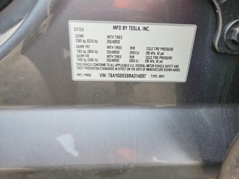 2024 TESLA MODEL Y 13
