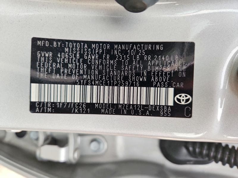 2026 TOYOTA COROLLA SE 13
