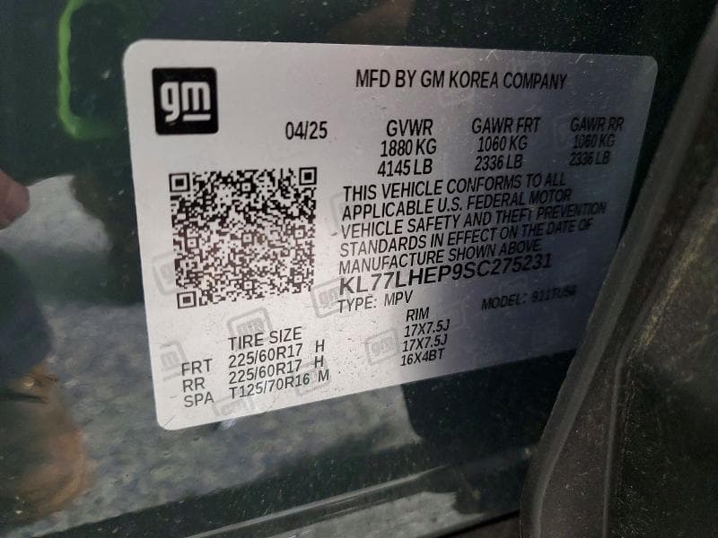 2025 CHEVROLET TRAX 1LT 12