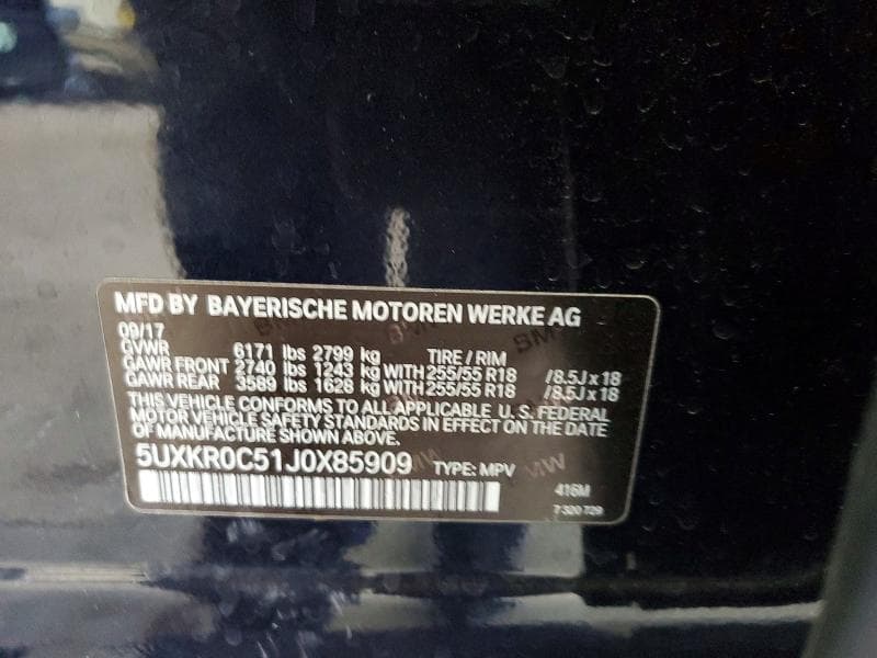 2018 BMW X5 XDRIVE35I 14