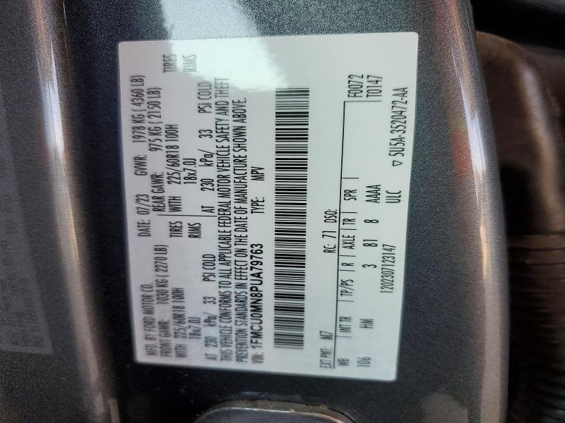 2023 FORD ESCAPE ST LINE 12