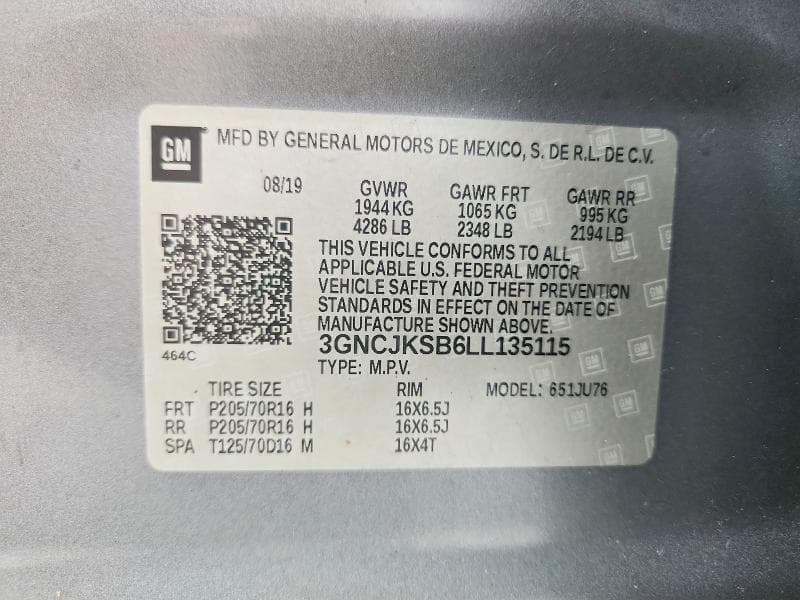 2020 CHEVROLET TRAX LS 12