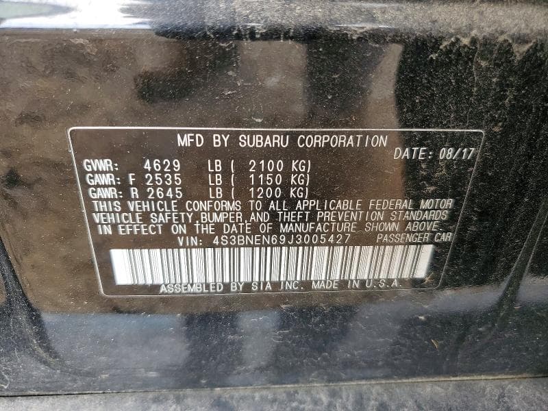 2018 SUBARU LEGACY 3.6R LIMITED 12