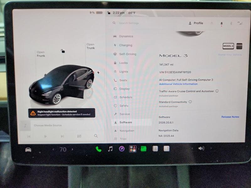 2022 TESLA MODEL 3 9