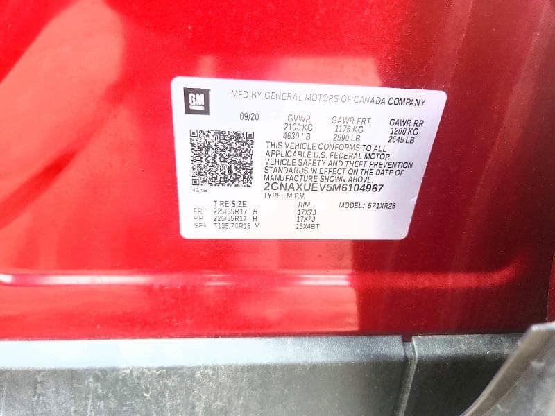 2021 CHEVROLET EQUINOX LT 12