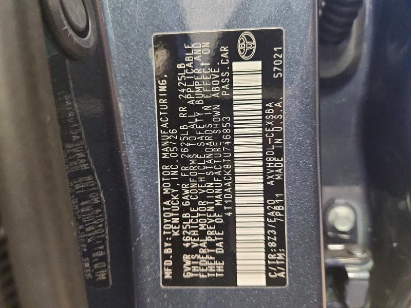 2026 TOYOTA CAMRY SE 12