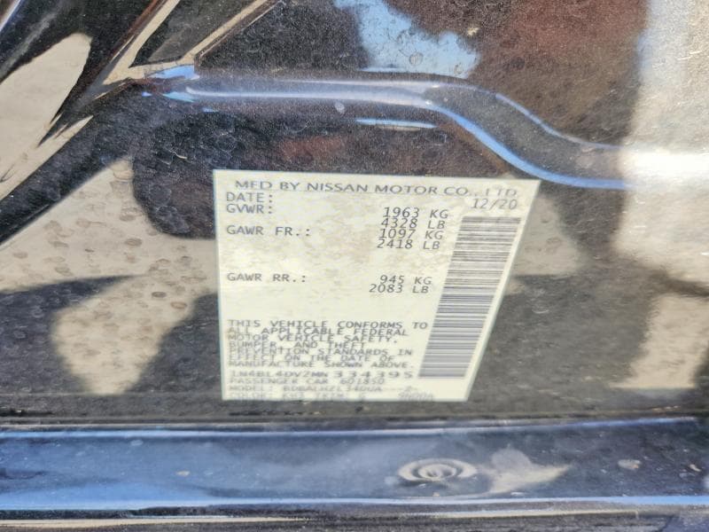 2021 NISSAN ALTIMA SV 12
