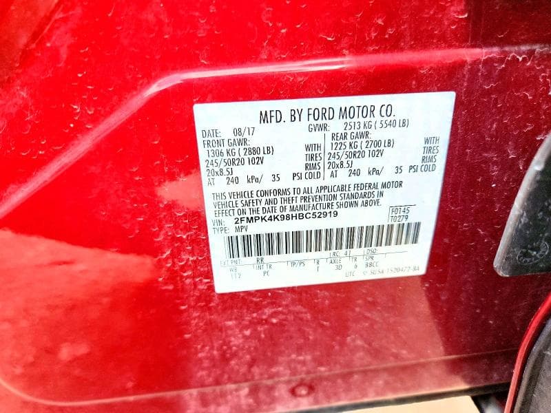 2017 FORD EDGE TITANIUM 13