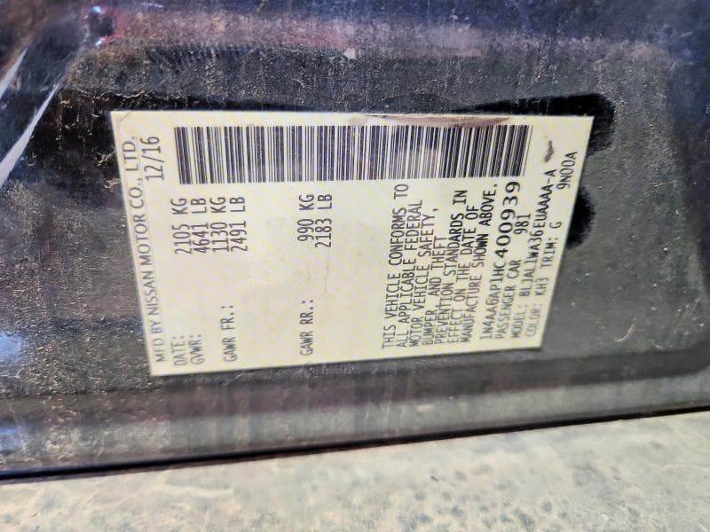 2017 NISSAN MAXIMA 3.5 SR 13