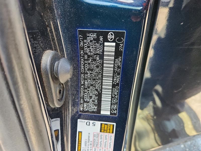 2017 TOYOTA PRIUS V TWO 13