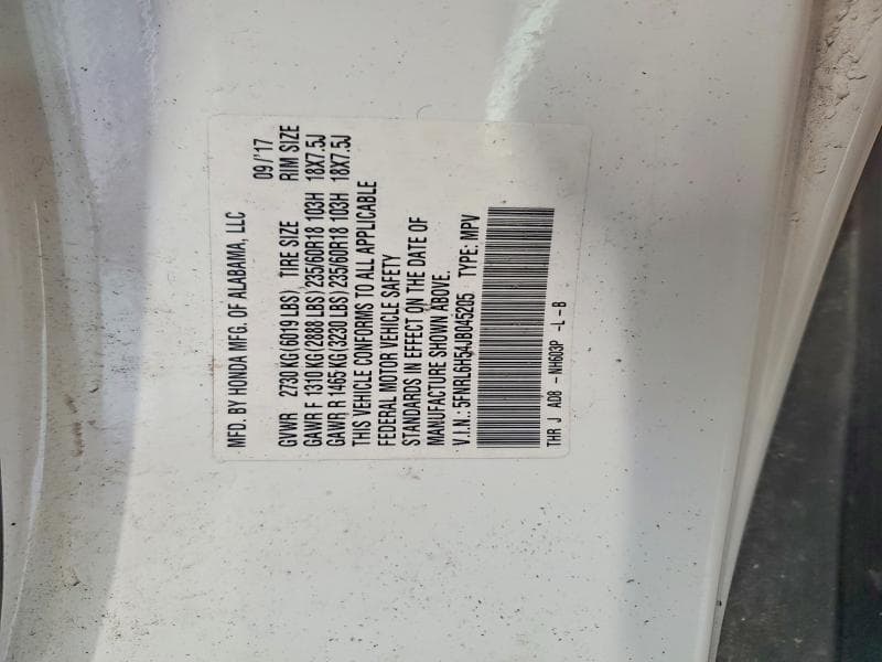 2018 HONDA ODYSSEY EX 13