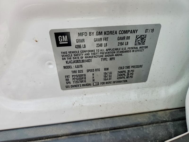 2020 BUICK ENCORE PREFERRED 14