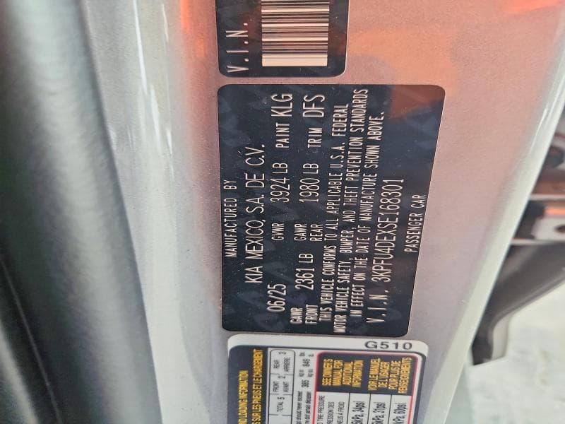 2025 KIA K4 EX 12