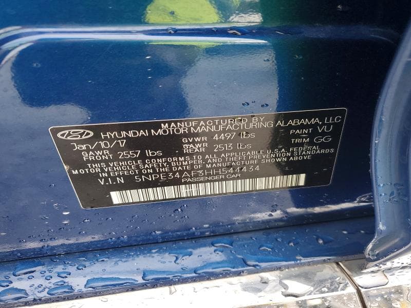 2017 HYUNDAI SONATA SPORT 12