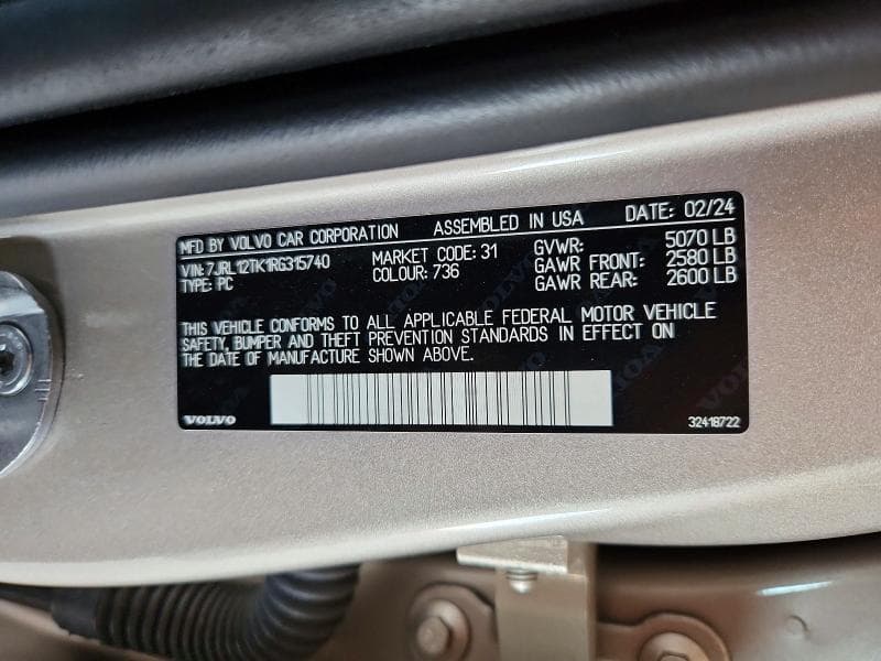 2024 VOLVO S60 CORE 12