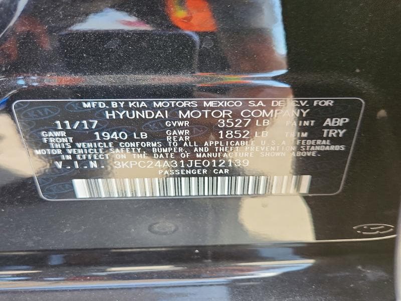 2018 HYUNDAI ACCENT SE 12