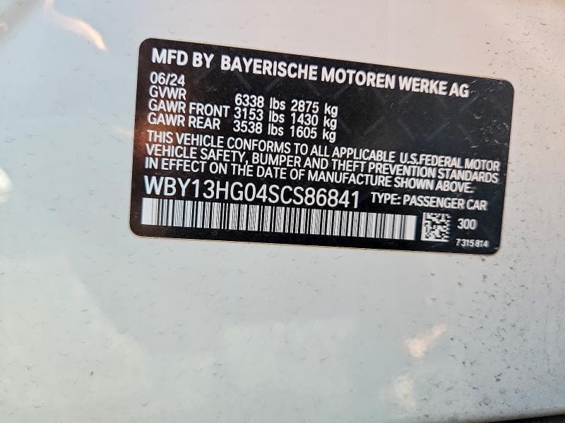 2025 BMW I5 XDRIVE 40 12