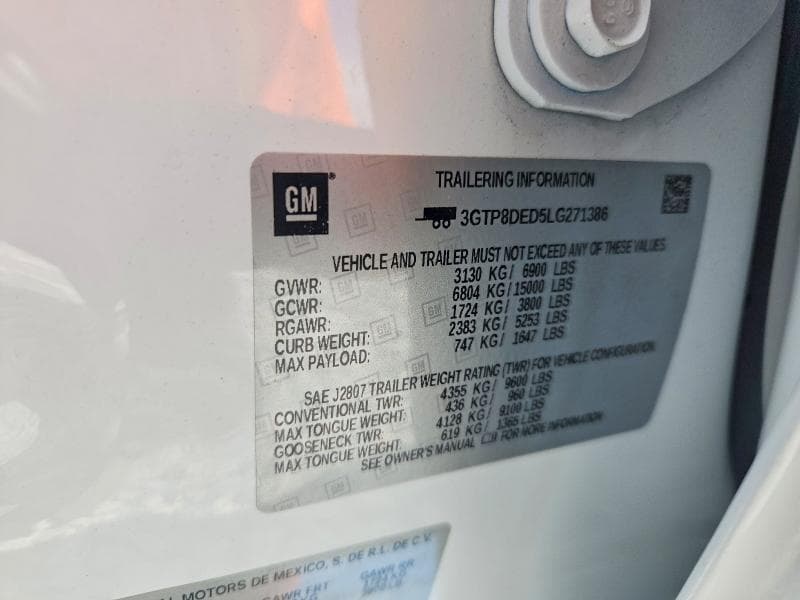 2020 GMC SIERRA C1500 SLT 12