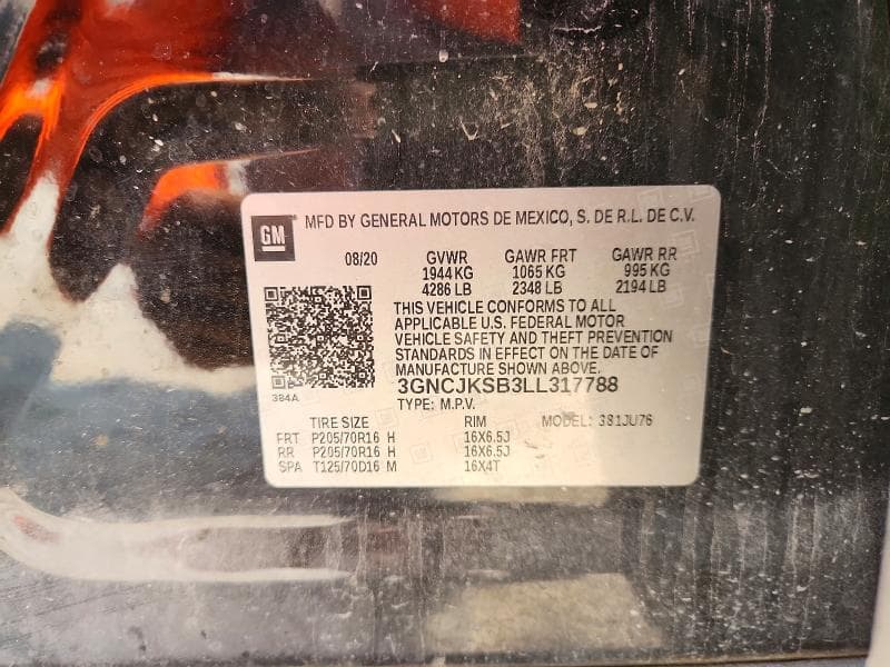 2020 CHEVROLET TRAX LS 14